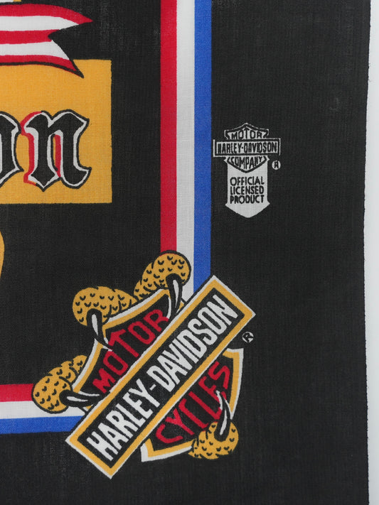 USED MACHINE COLLECTION 90's HARLEY-DAVIDSON BANDANA (DEAD STOCK)