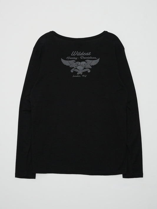 USED MACHINE COLLECTION HARLEY-DAVIDSON USED L/S T-SHIRT (women's)