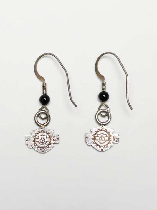 USED MACHINE COLLECTION HARLEY-DAVIDSON LOGO EARRINGS