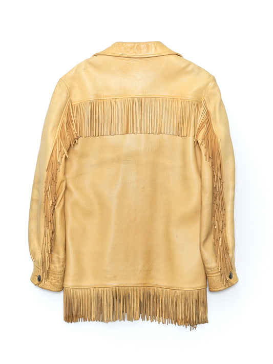 ARCHIVE COLLECTION VINTAGE FRINGED LEATHER JACKET
