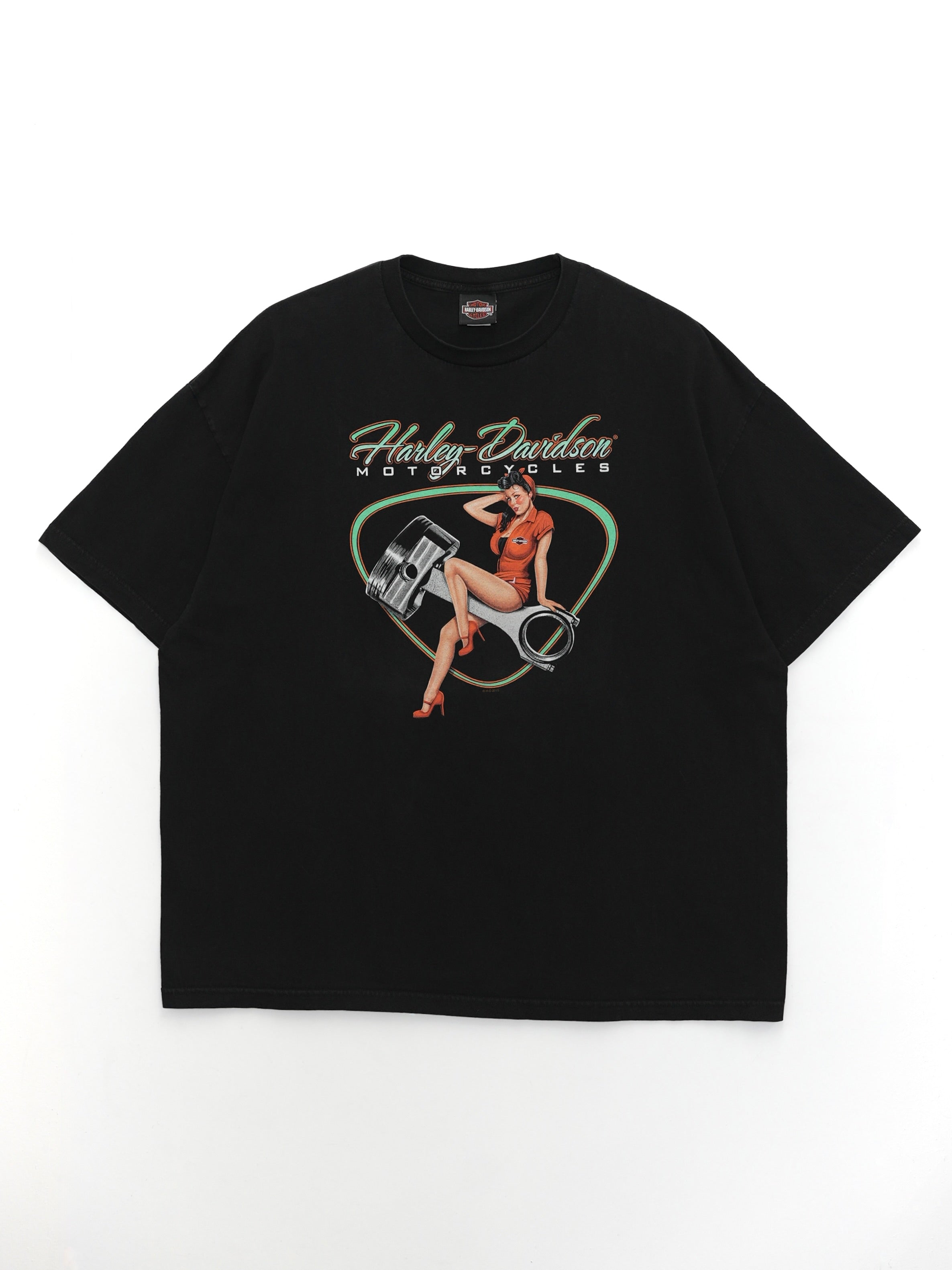 USED MACHINE COLLECTION 2015 HARLEY-DAVIDSON PIN-UP GIRL T-SHIRT