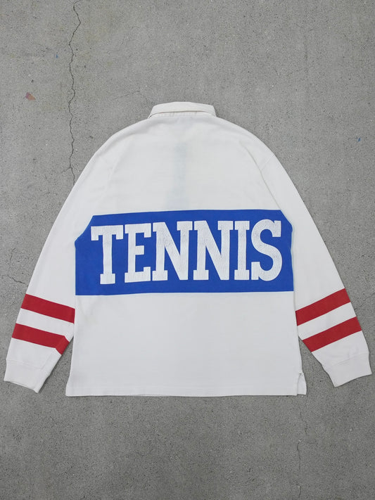 USED SPORTS COLLECTION 90's Polo by Ralph Lauren TRACK LOGO RUGBY SHIRT