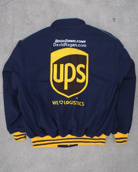 USED MACHINE COLLECTION JEFF HAMILTON NASCAR "ups" JACKET