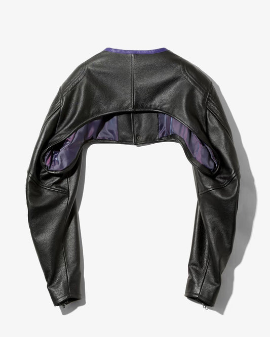 SHIDEN FW2024 MOTOR CYCLE SLEEVES JACKET COWHIDE LEATHER