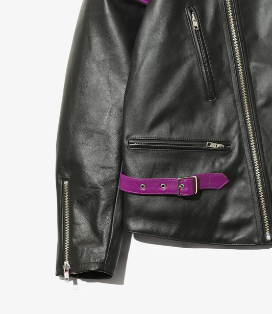 SHIDEN FW2026 MOTORCYCLE JACKET - COWHIDE LEATHER
