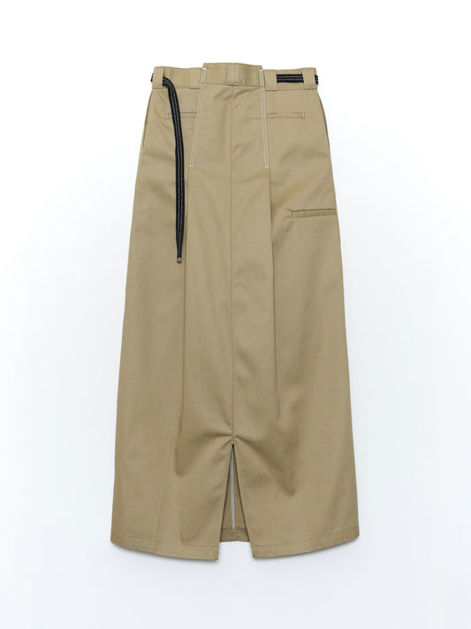 WHATEVERWORKS RECONSTRUCTED WORK SKIRT LONG