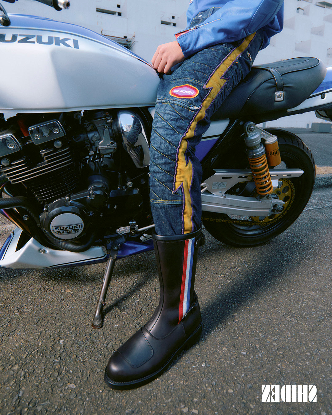 SHIDEN FW2025 MOTORCYCLE PANT 13oz DENIM