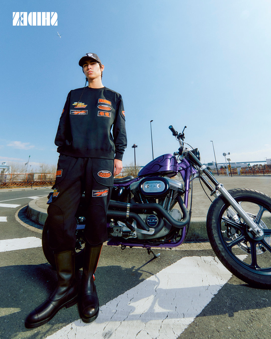 SHIDEN FW2025  MOTORCYCLE SWEAT PANT