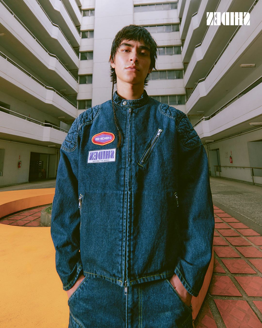 SHIDEN FW2025  MOTORCYCLE JACKET 13oz DENIM