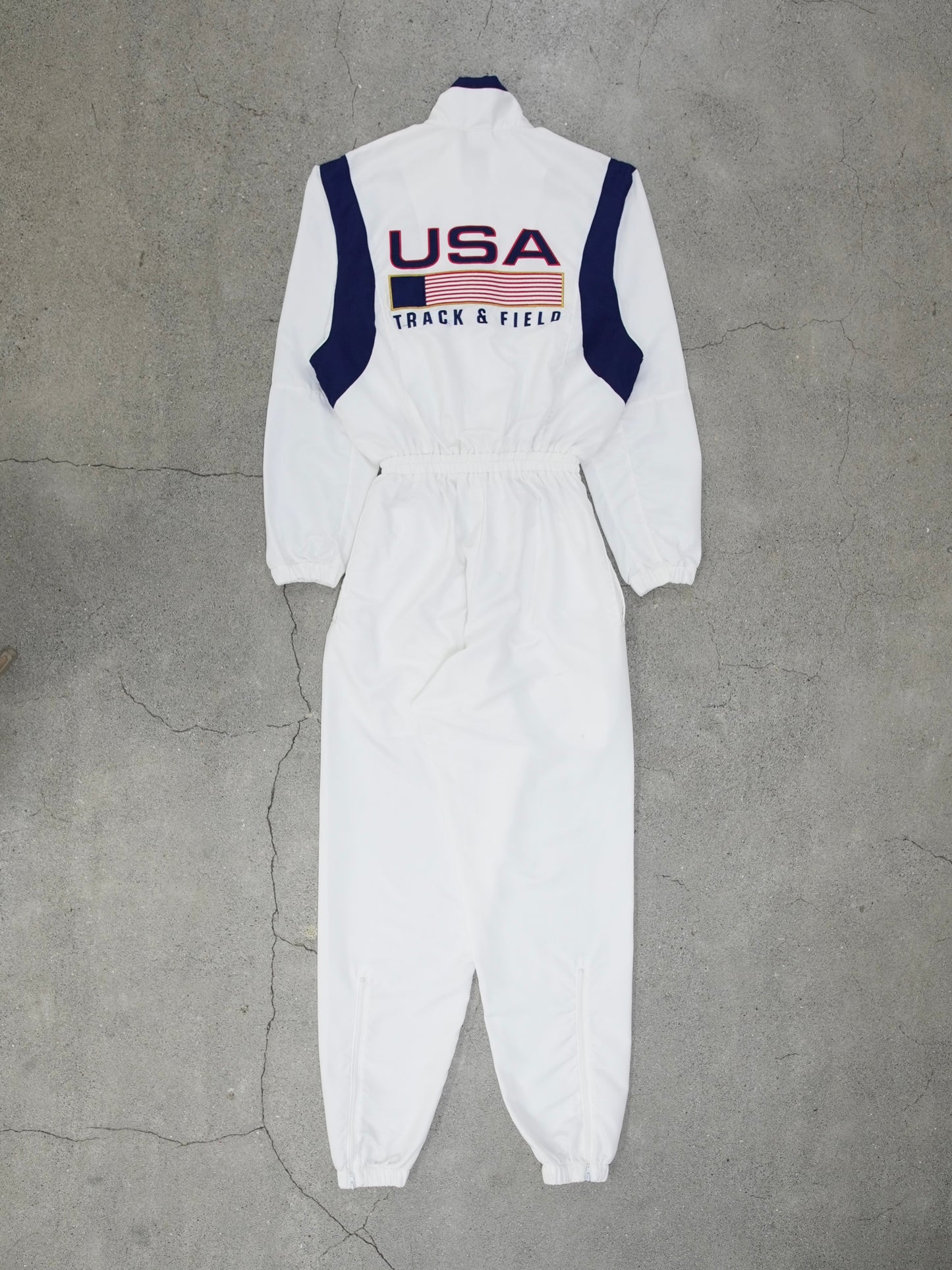 USED SPORTS COLLECTION 90's NIKE USA TRACK & FIELD ALL IN ONE OUTFIT (women's)