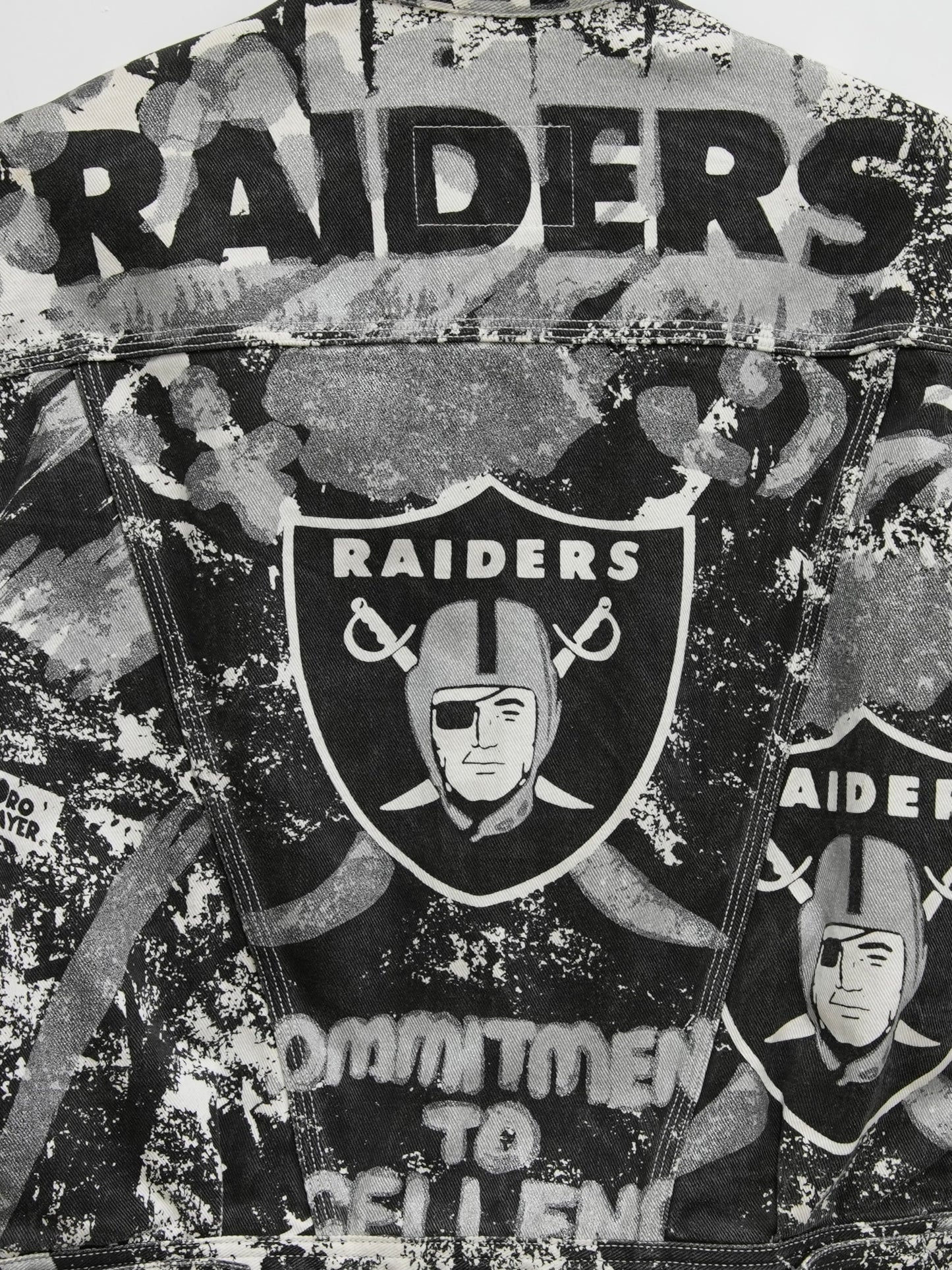 ARCHIVE COLLECTION 90's NFL RAIDERS PRO PLAYER DENIM JACKET