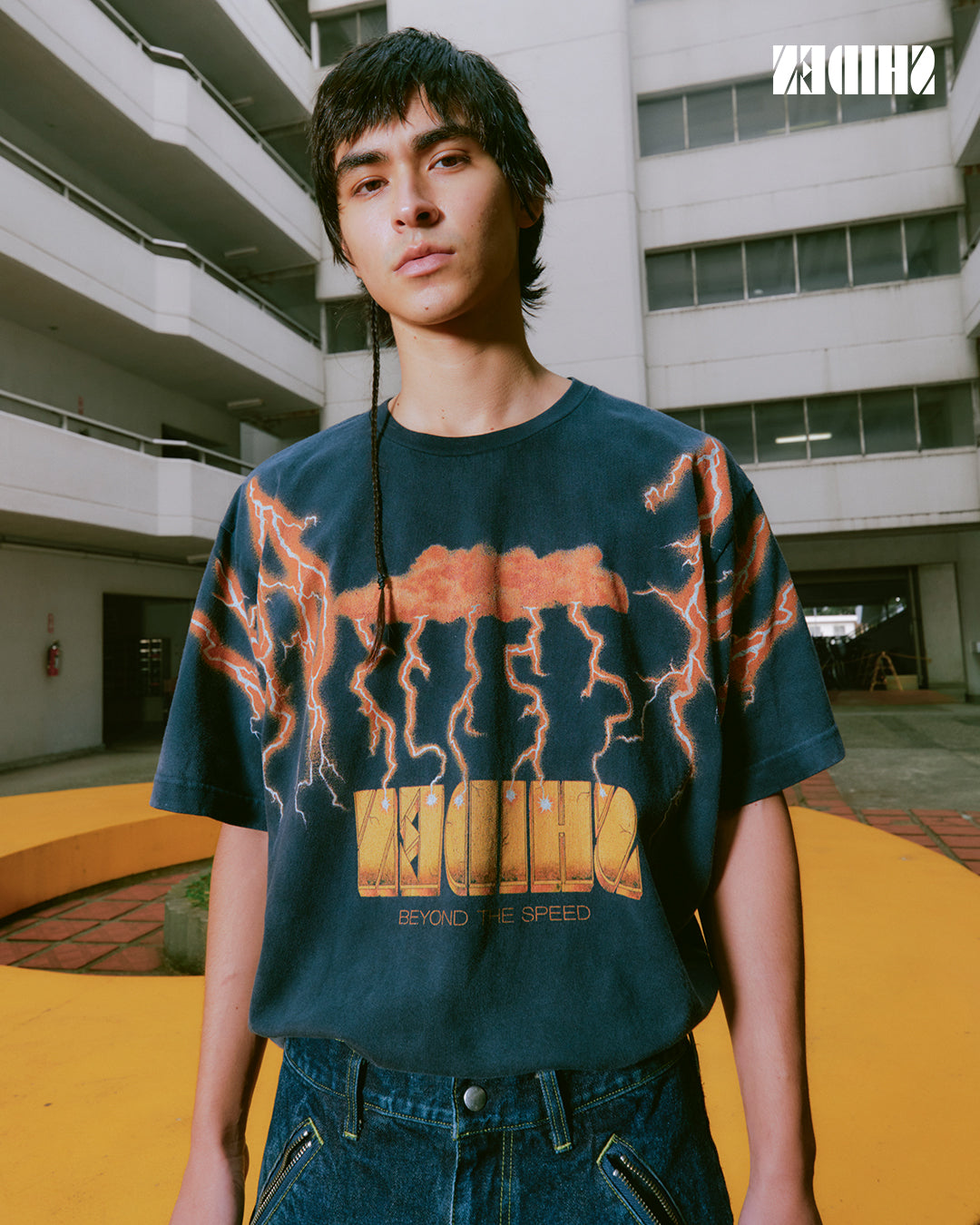 SHIDEN FW2025 S/S TEE LIGHTNING