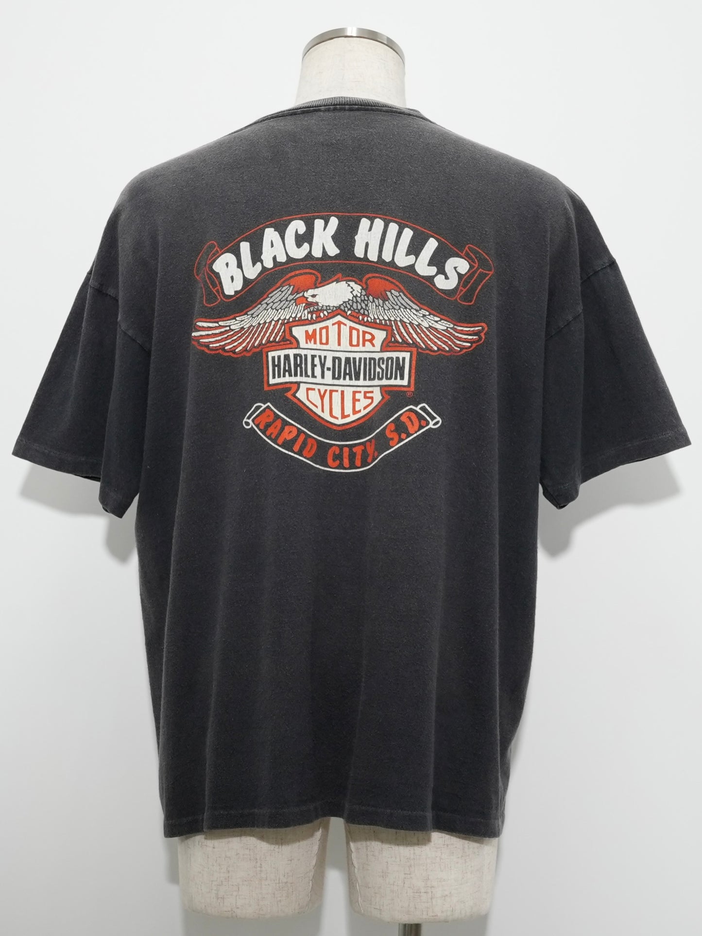 USED MACHINE COLLECTION 80's HARLEY-DAVIDSON BLACK HILLS T-SHIRT