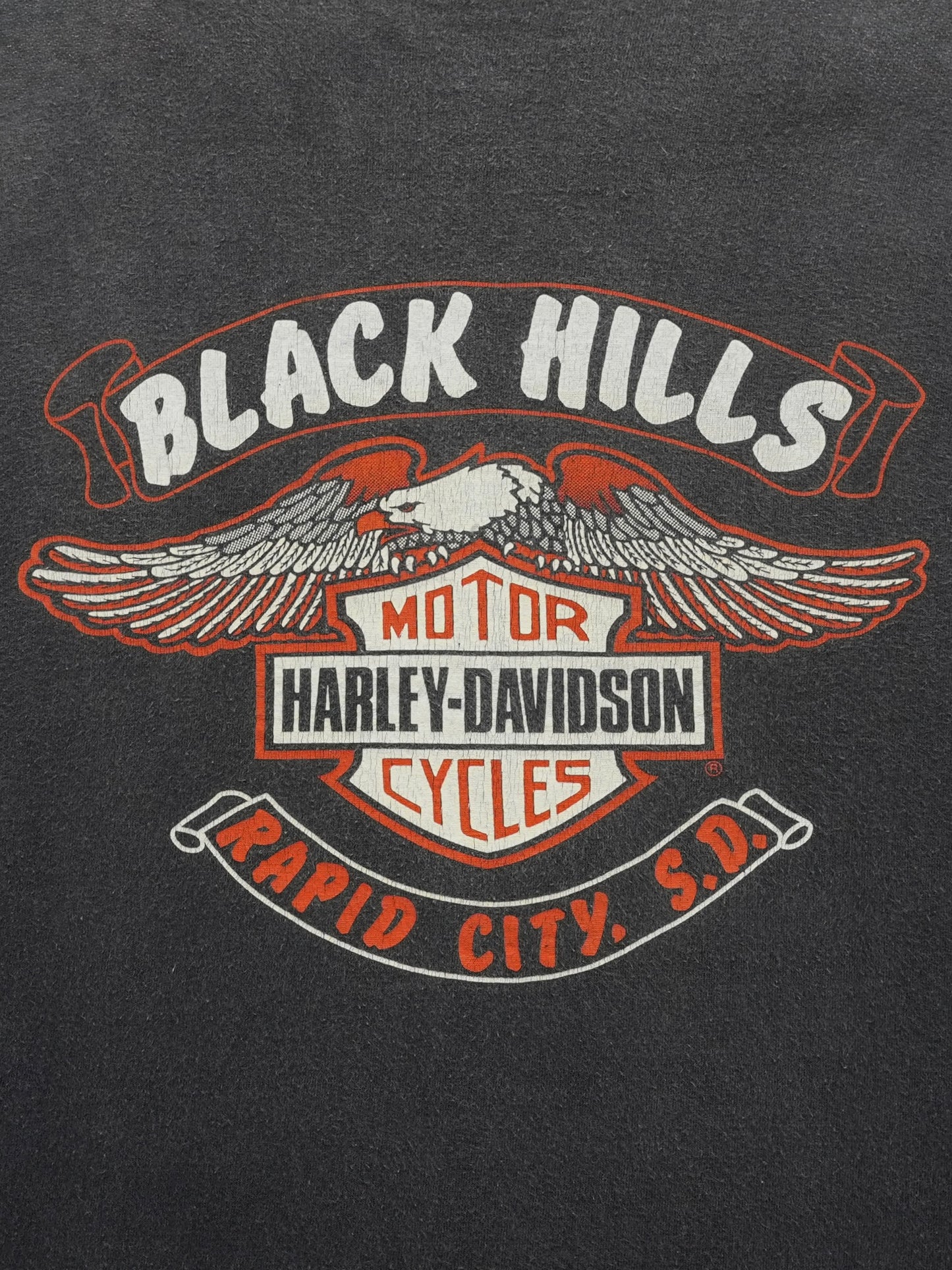 USED MACHINE COLLECTION 80's HARLEY-DAVIDSON BLACK HILLS T-SHIRT