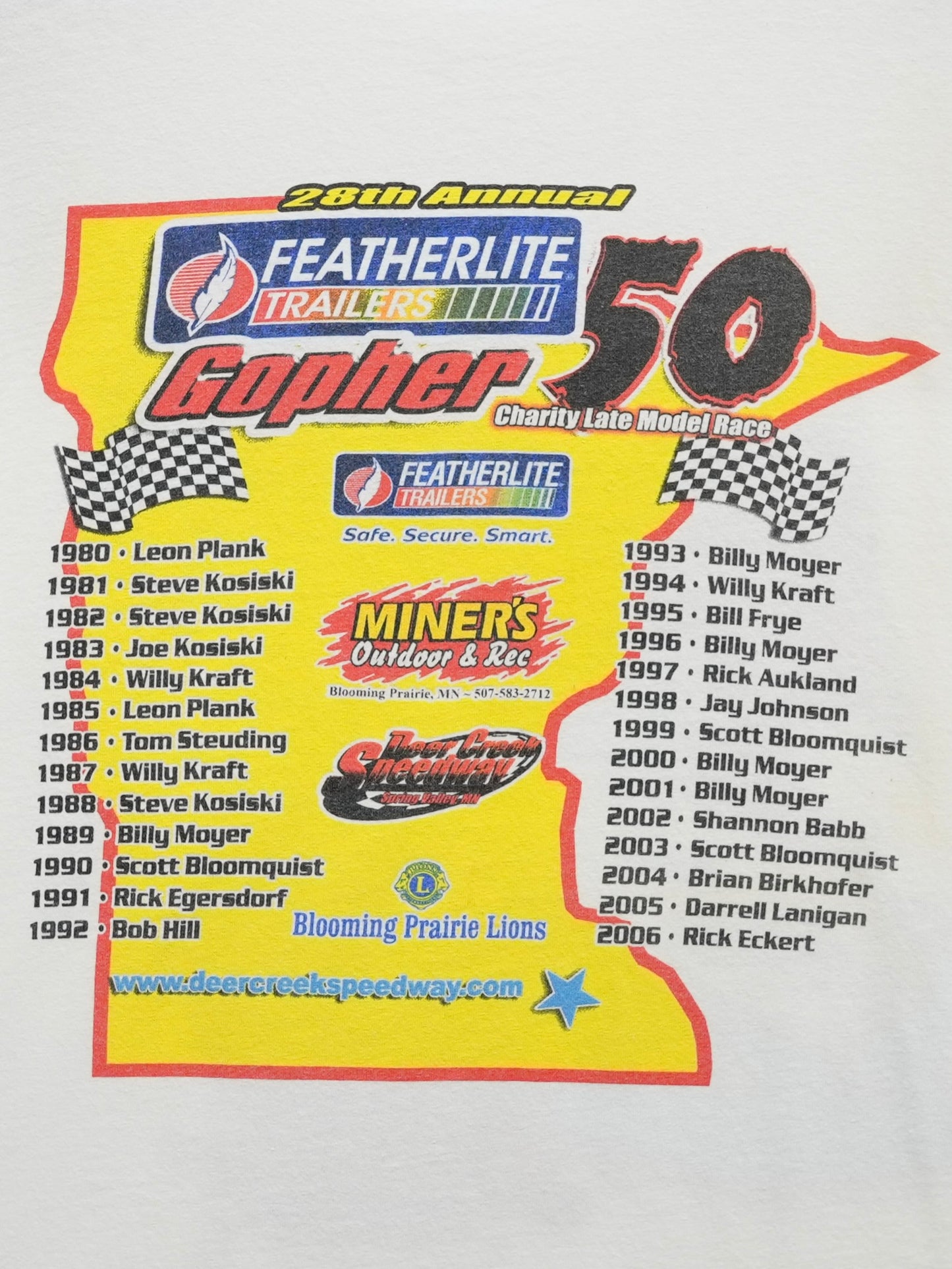 USED MACHINE COLLECTION FEATHERLITE TRAILERS Gopher 50 T-SHIRT