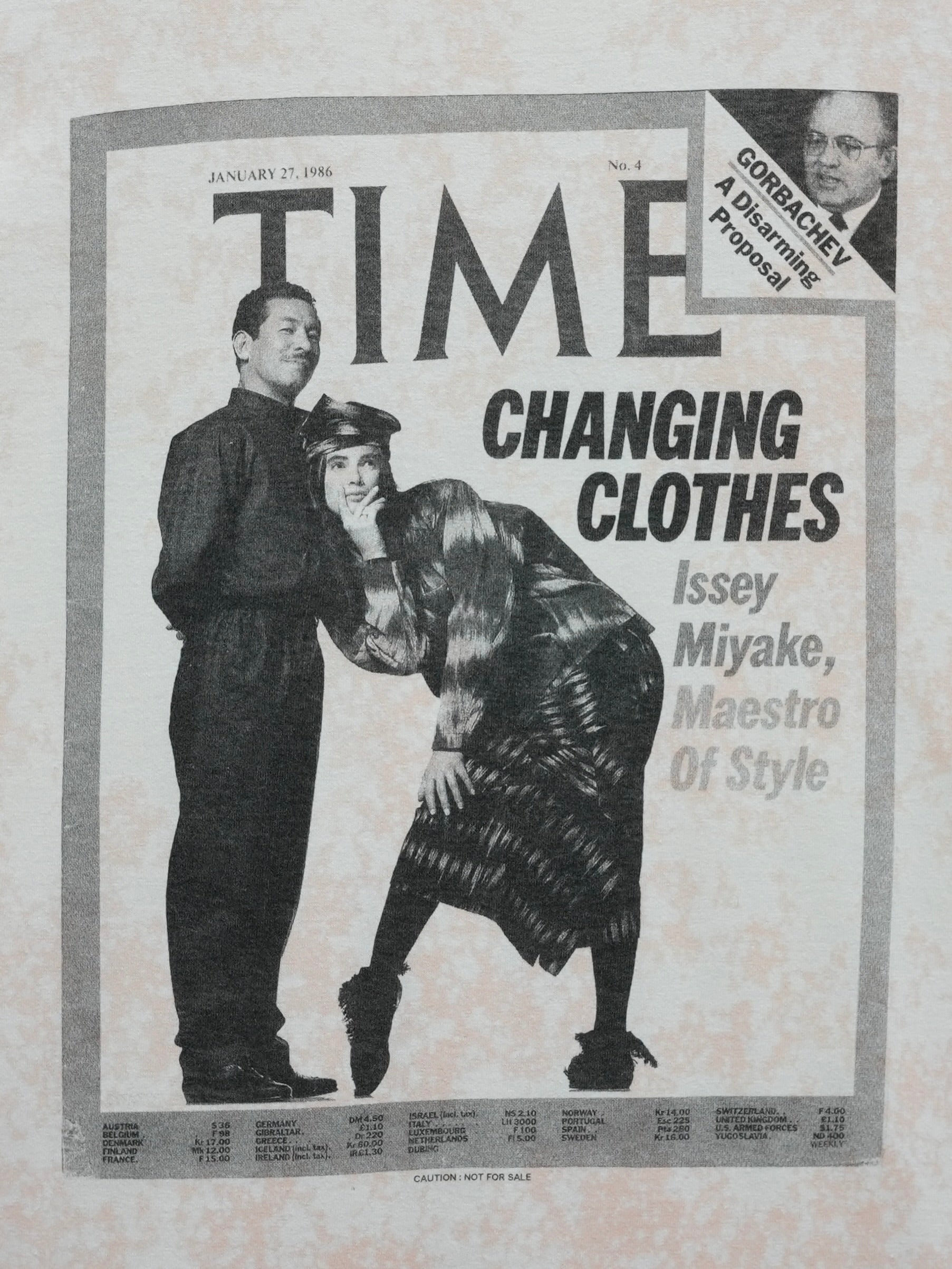 トップス 90s TIME ISSEY MIYAKE photo tee ARCHIVE COLLECTION 90's TIME ISSEY MIYAKE PHOTO T-SHIRT