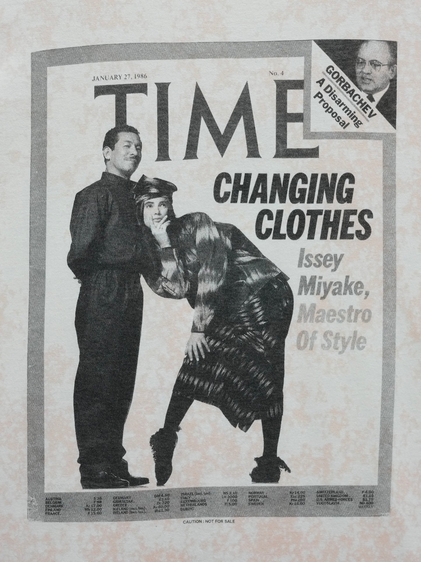 ARCHIVE COLLECTION 90's TIME ISSEY MIYAKE PHOTO T-SHIRT