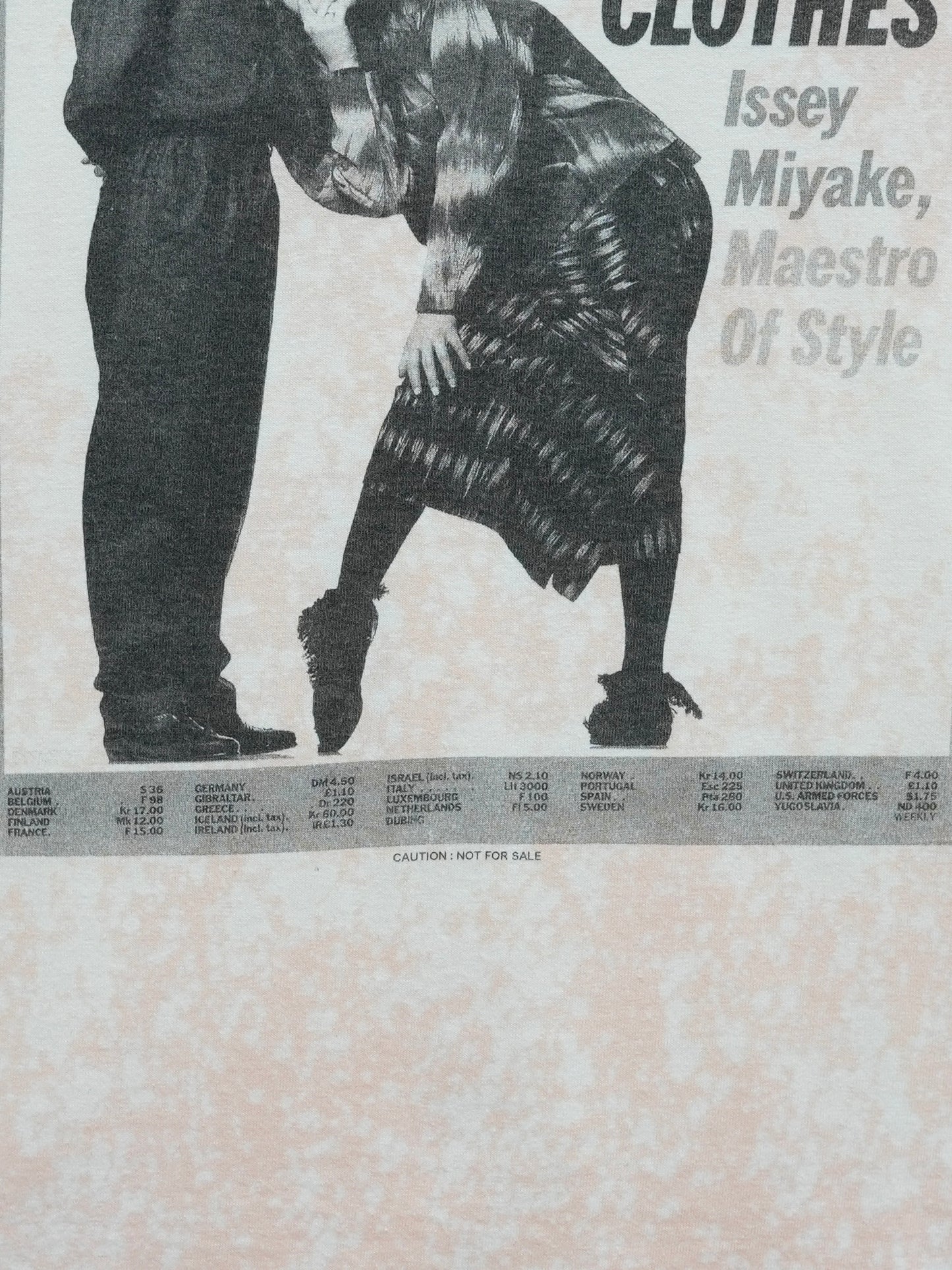 ARCHIVE COLLECTION 90's TIME ISSEY MIYAKE PHOTO T-SHIRT