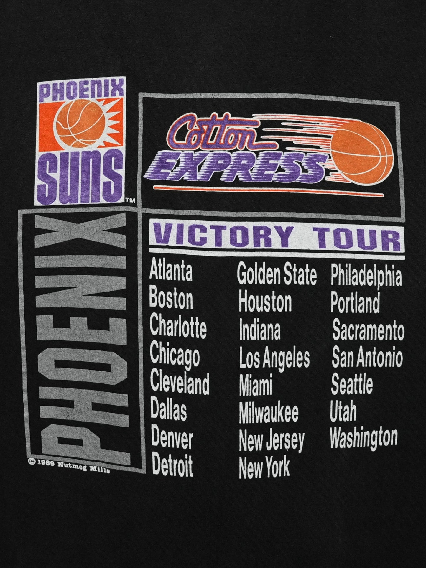 USED SPORTS COLLECTION 80's PHOENIX SUNS VICTORY TOUR T-SHIRT