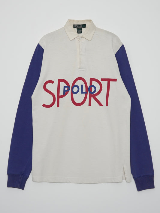 USED SPORTS COLLECTION 90's POLO SPORT RUGBY SHIRT (women’s)