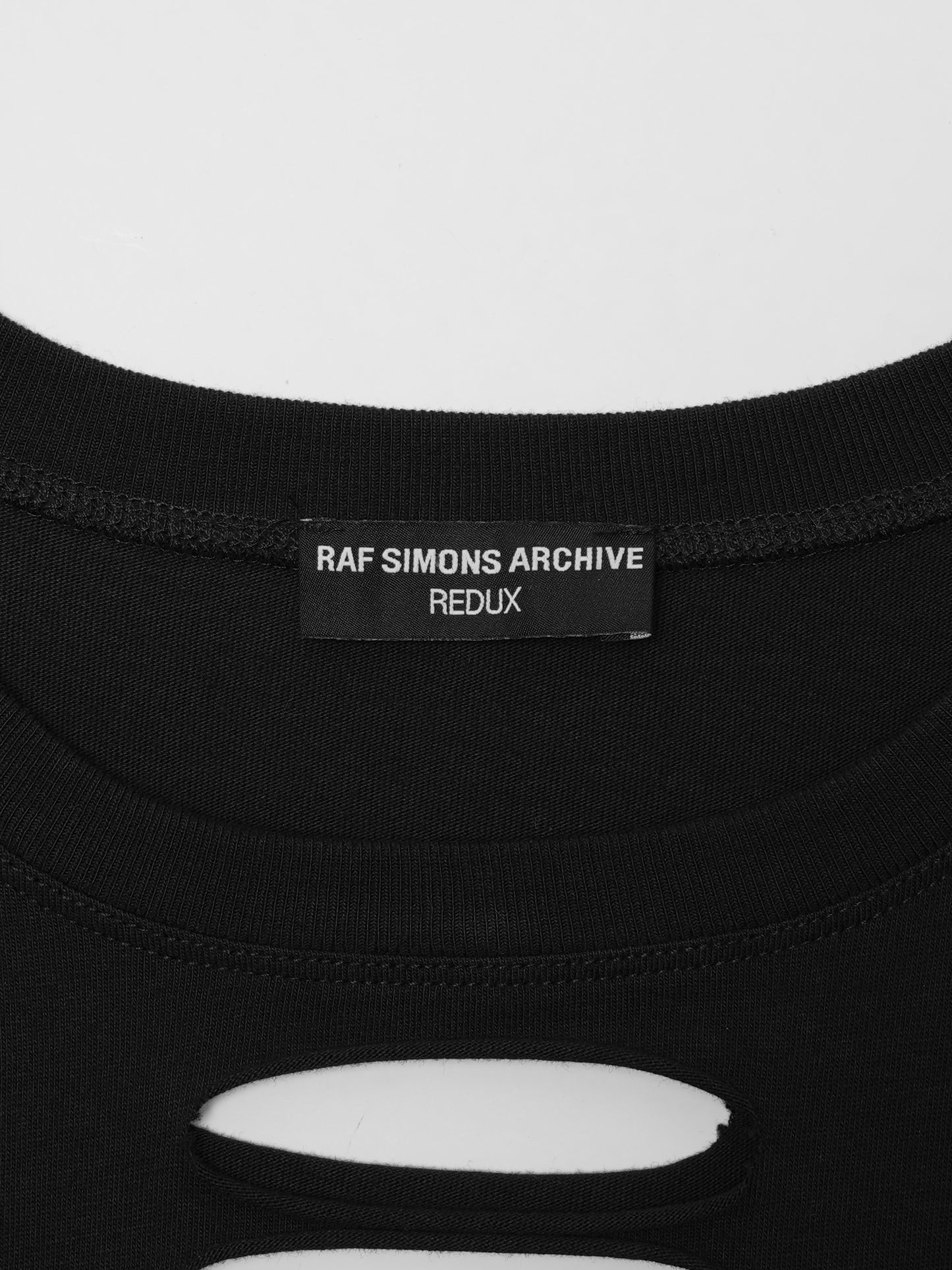 ARCHIVE COLLECTION RAF SIMONS ARCHIVE REDUX ICARUS SURGIT LASER CUT T-SHIRT