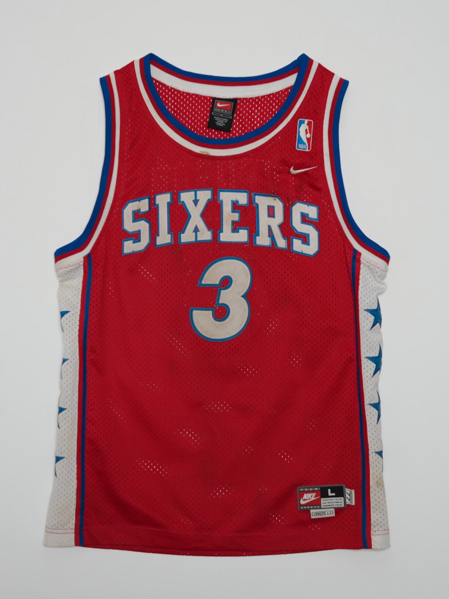 USED SPORTS COLLECTION 90's NBA 76ers SIXERS NIKE GAME SHIRT (women's)