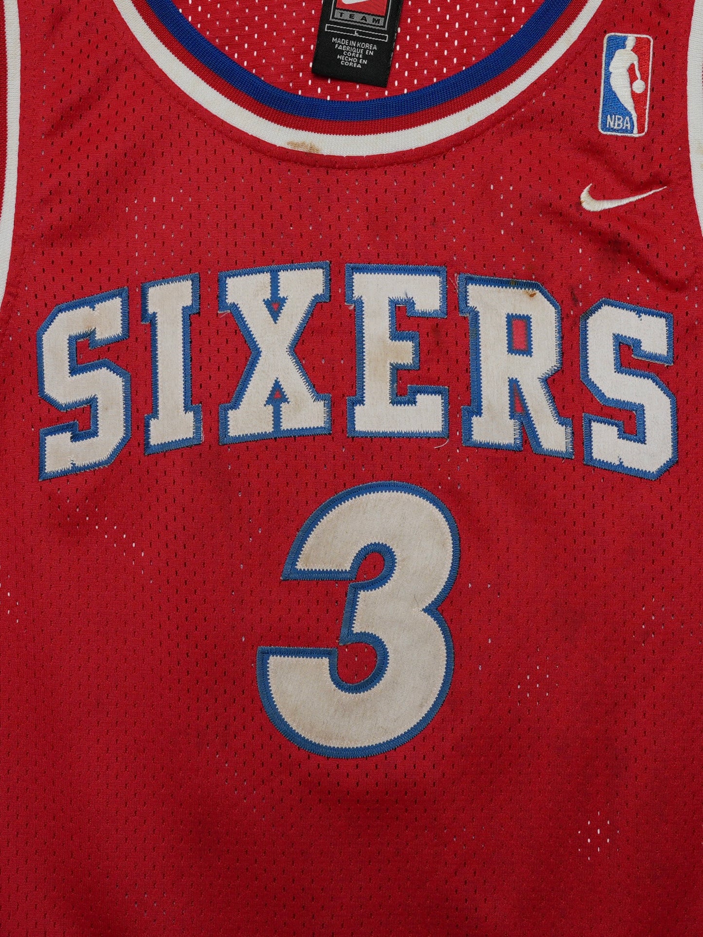 USED SPORTS COLLECTION 90's NBA 76ers SIXERS NIKE GAME SHIRT (women's)