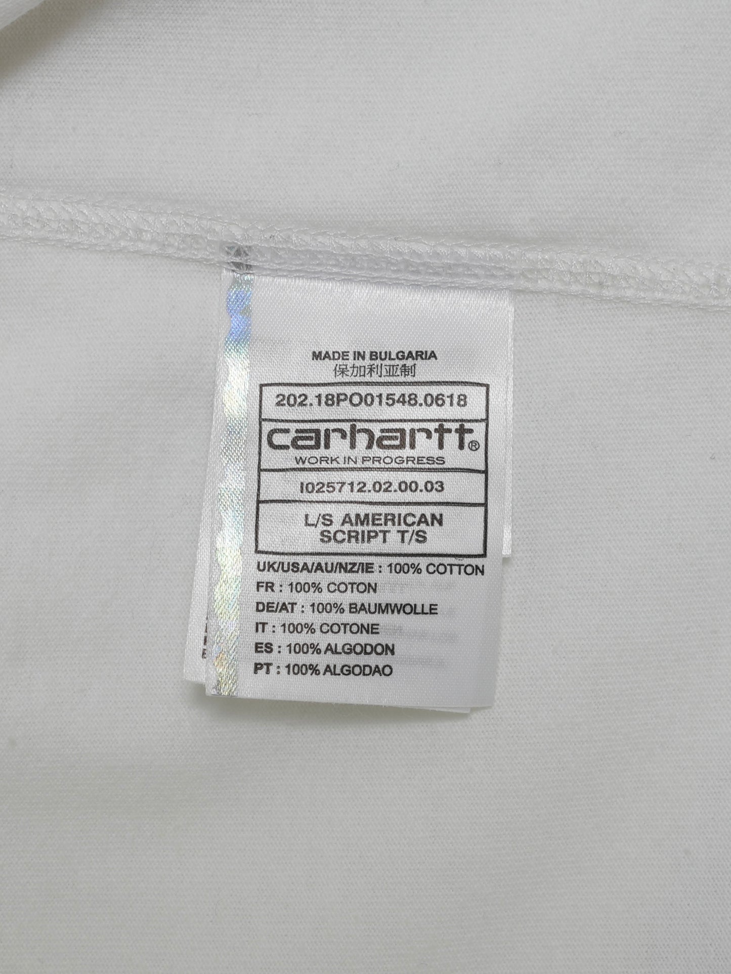 ARCHIVE COLLECTION Carhartt WIP L/S T-SHIRT
