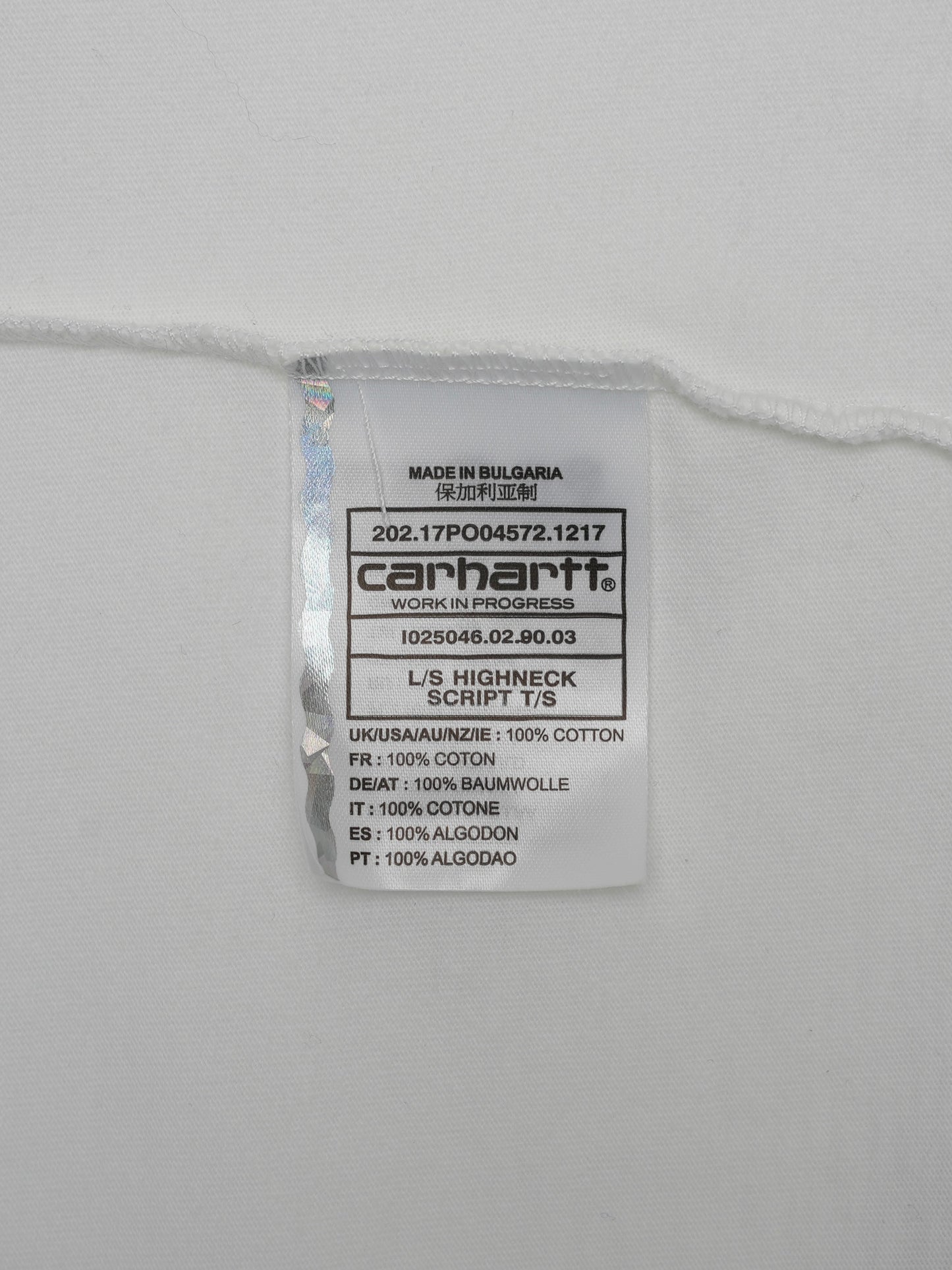 ARCHIVE COLLECTION Carhartt WIP MOCK NECK L/S T-SHIRT