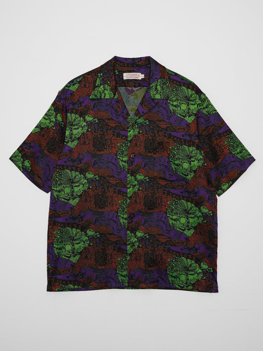 ARCHIVE COLLECTION NICENESS JACQUARD OPEN COLLAR SHIRT