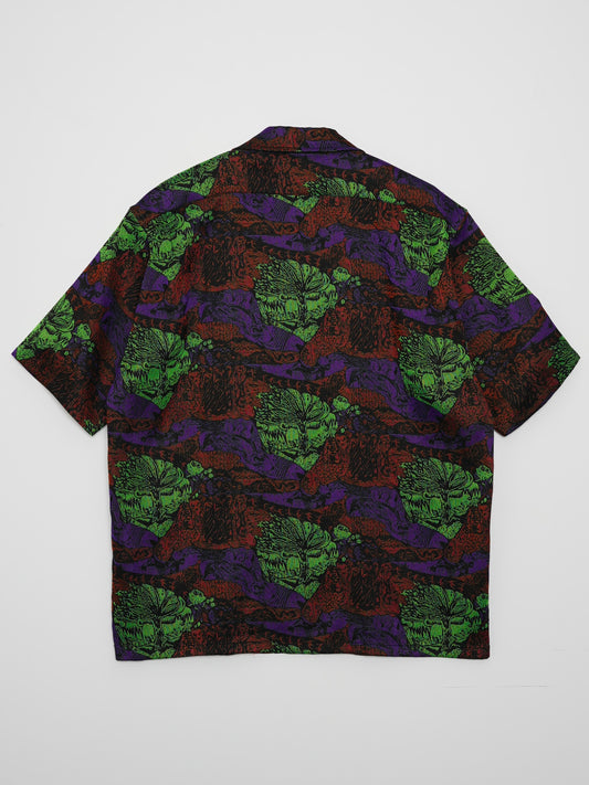 ARCHIVE COLLECTION NICENESS JACQUARD OPEN COLLAR SHIRT