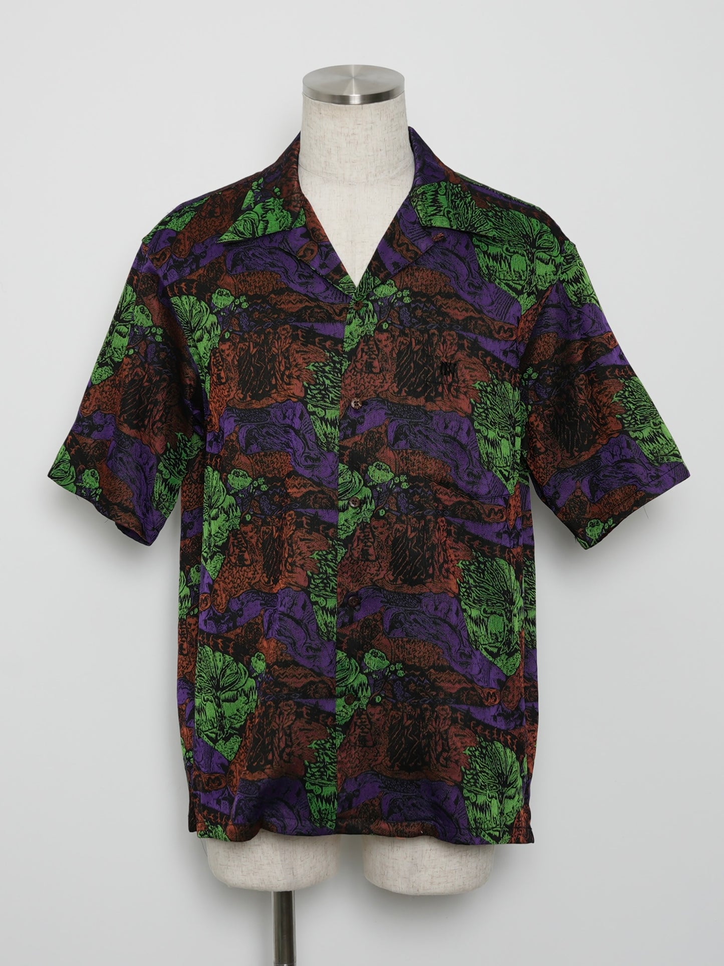 ARCHIVE COLLECTION NICENESS JACQUARD OPEN COLLAR SHIRT