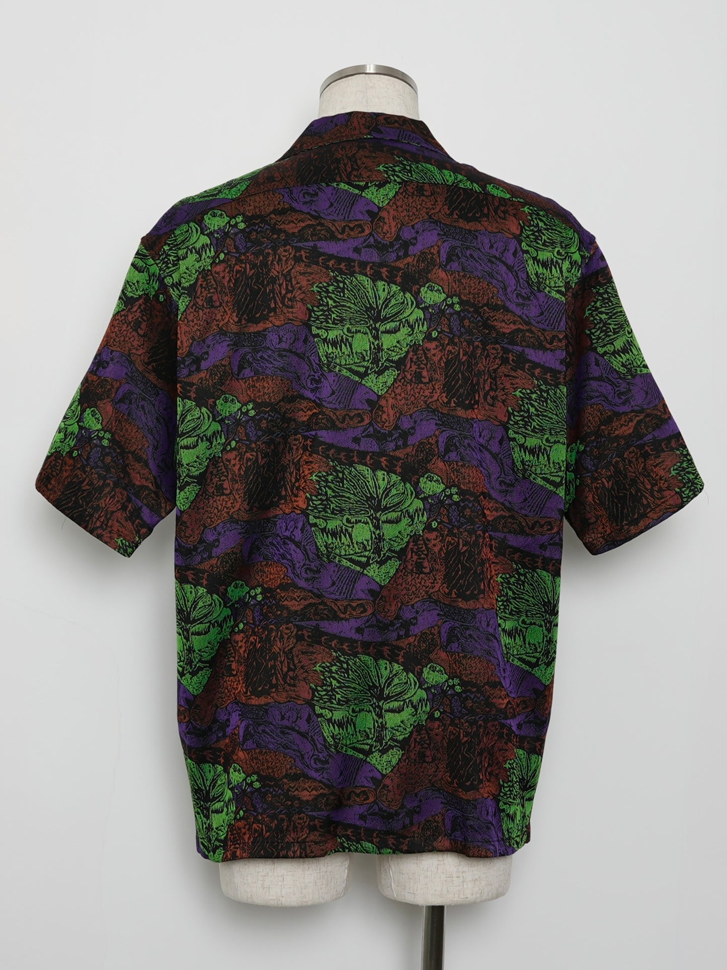 ARCHIVE COLLECTION NICENESS JACQUARD OPEN COLLAR SHIRT