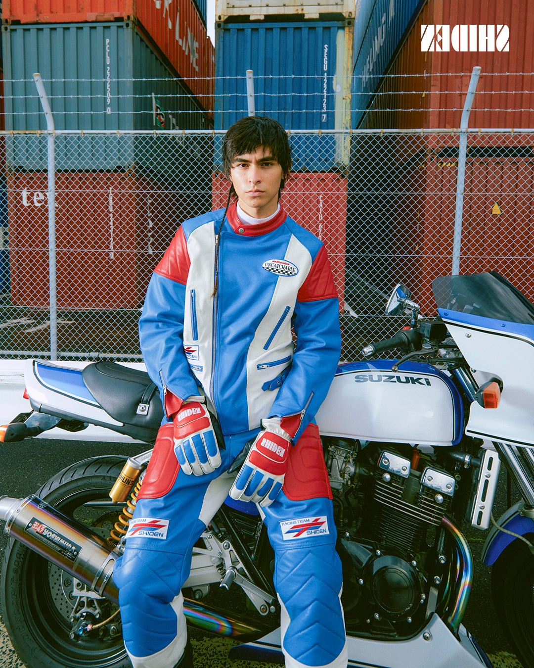 SHIDEN FW2025  MOTORCYCLE JACKET COWHIDE LEATHER