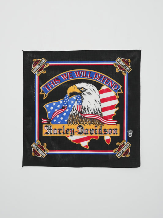 USED MACHINE COLLECTION 90's HARLEY-DAVIDSON BANDANA (DEAD STOCK)