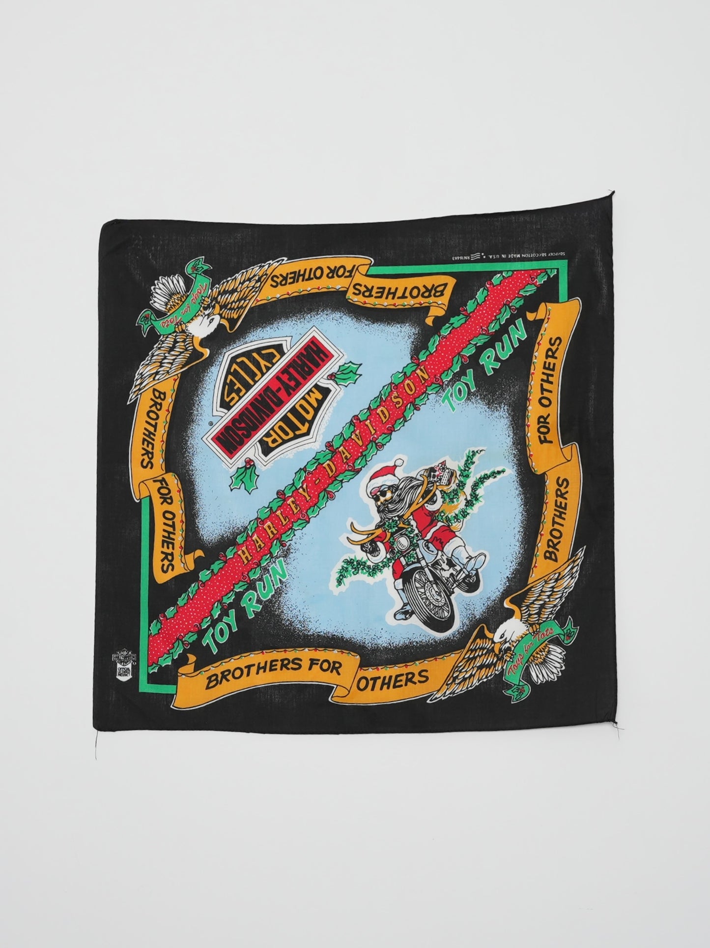 USED MACHINE COLLECTION 90's HARLEY-DAVIDSON BANDANA (DEAD STOCK)