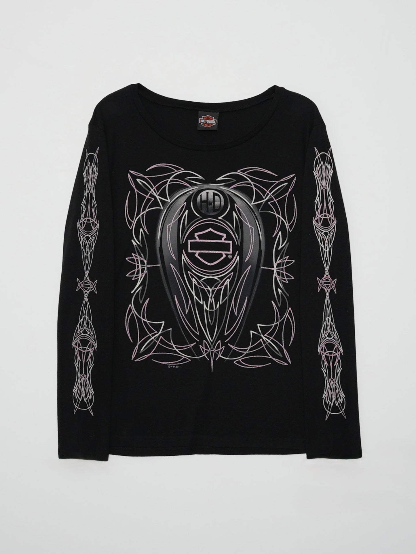 USED MACHINE COLLECTION HARLEY-DAVIDSON USED L/S T-SHIRT (women's)