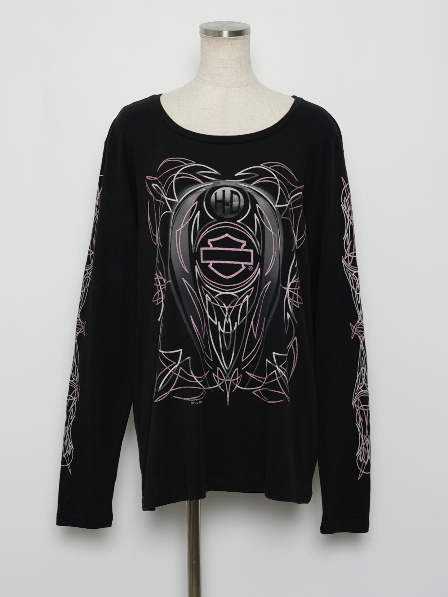 USED MACHINE COLLECTION HARLEY-DAVIDSON USED L/S T-SHIRT (women's)