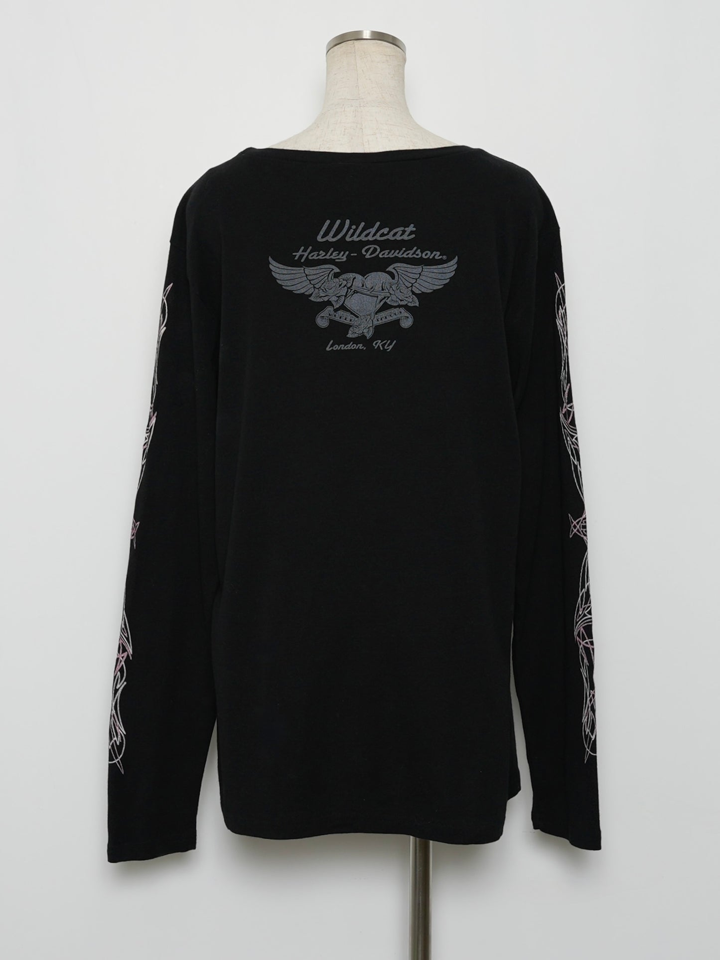 USED MACHINE COLLECTION HARLEY-DAVIDSON USED L/S T-SHIRT (women's)