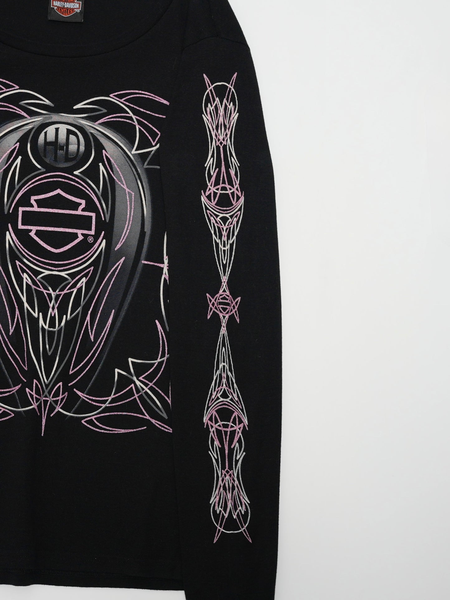USED MACHINE COLLECTION HARLEY-DAVIDSON USED L/S T-SHIRT (women's)