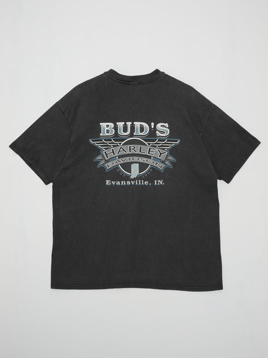 USED MACHINE COLLECTION 90's HARLEY-DAVIDSON USED LOGO T-SHIRT