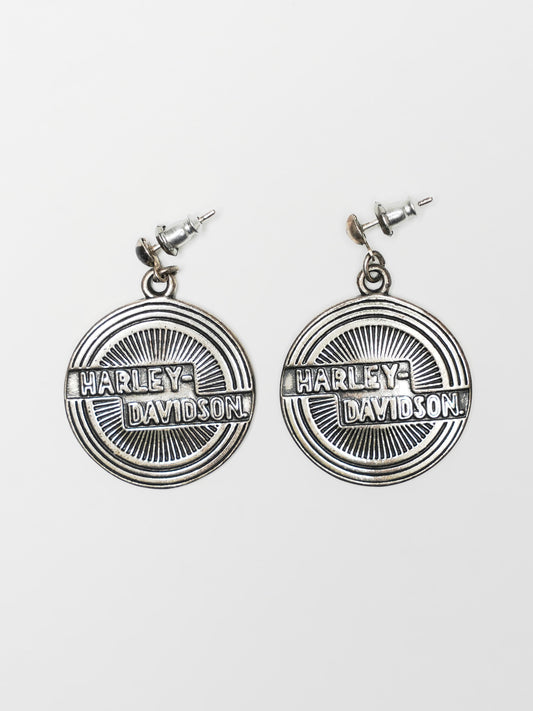 USED MACHINE COLLECTION HARLEY-DAVIDSON CIRCLE EARRINGS