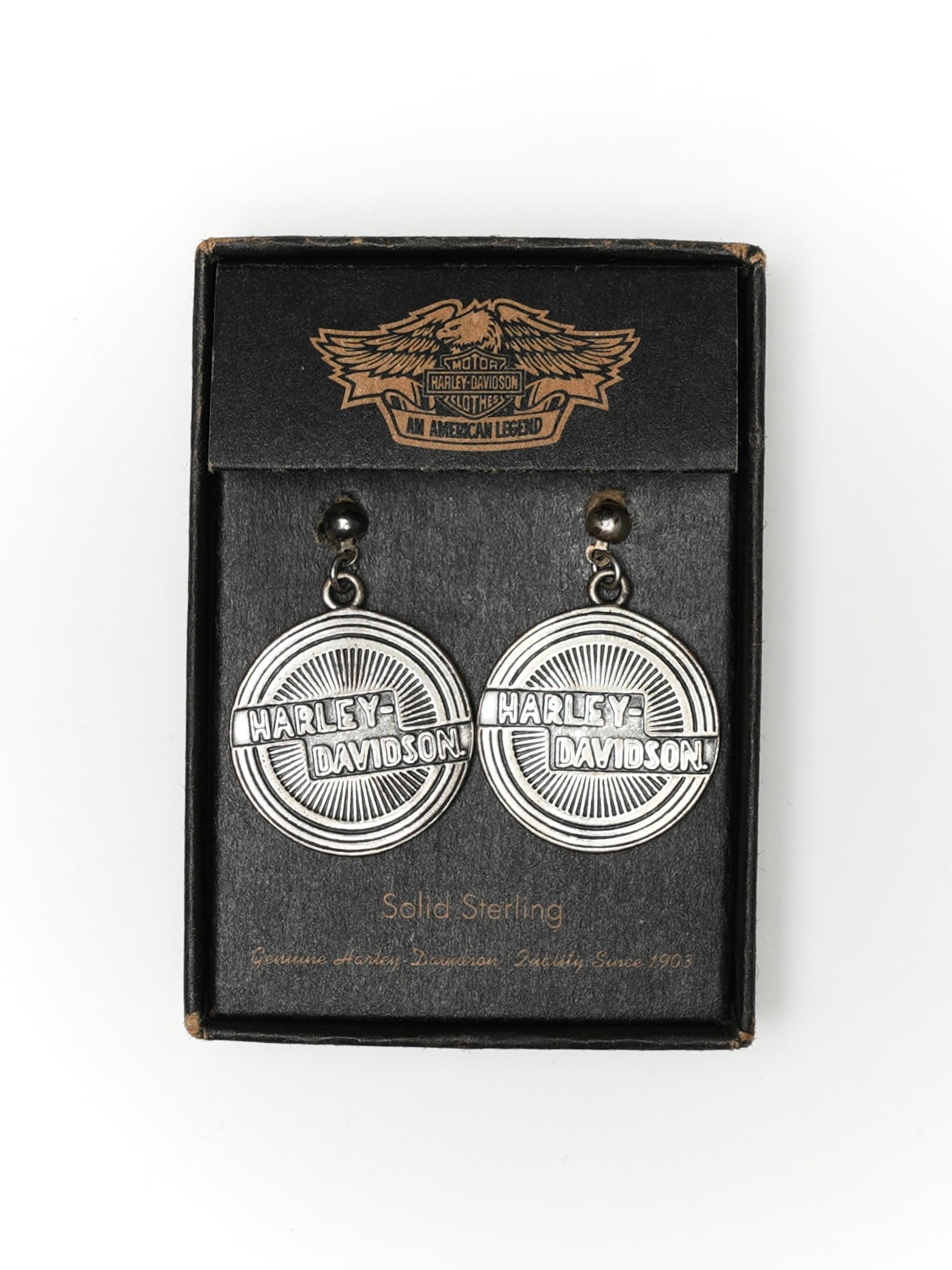 USED MACHINE COLLECTION HARLEY-DAVIDSON CIRCLE EARRINGS