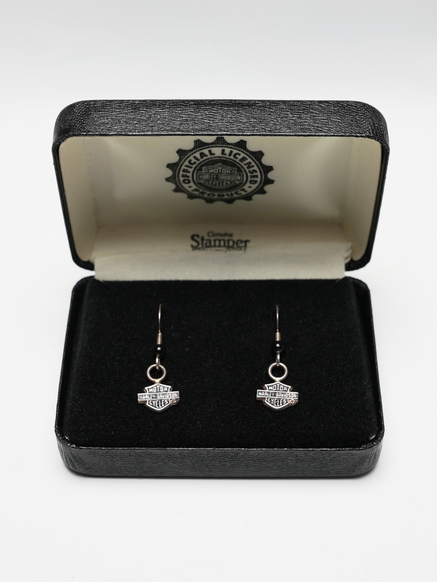 USED MACHINE COLLECTION HARLEY-DAVIDSON LOGO EARRINGS