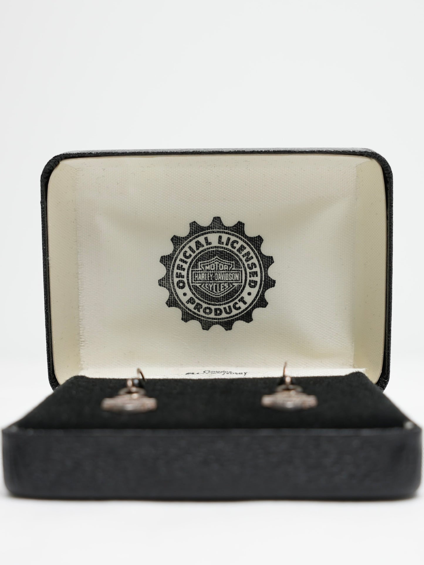 USED MACHINE COLLECTION HARLEY-DAVIDSON LOGO EARRINGS