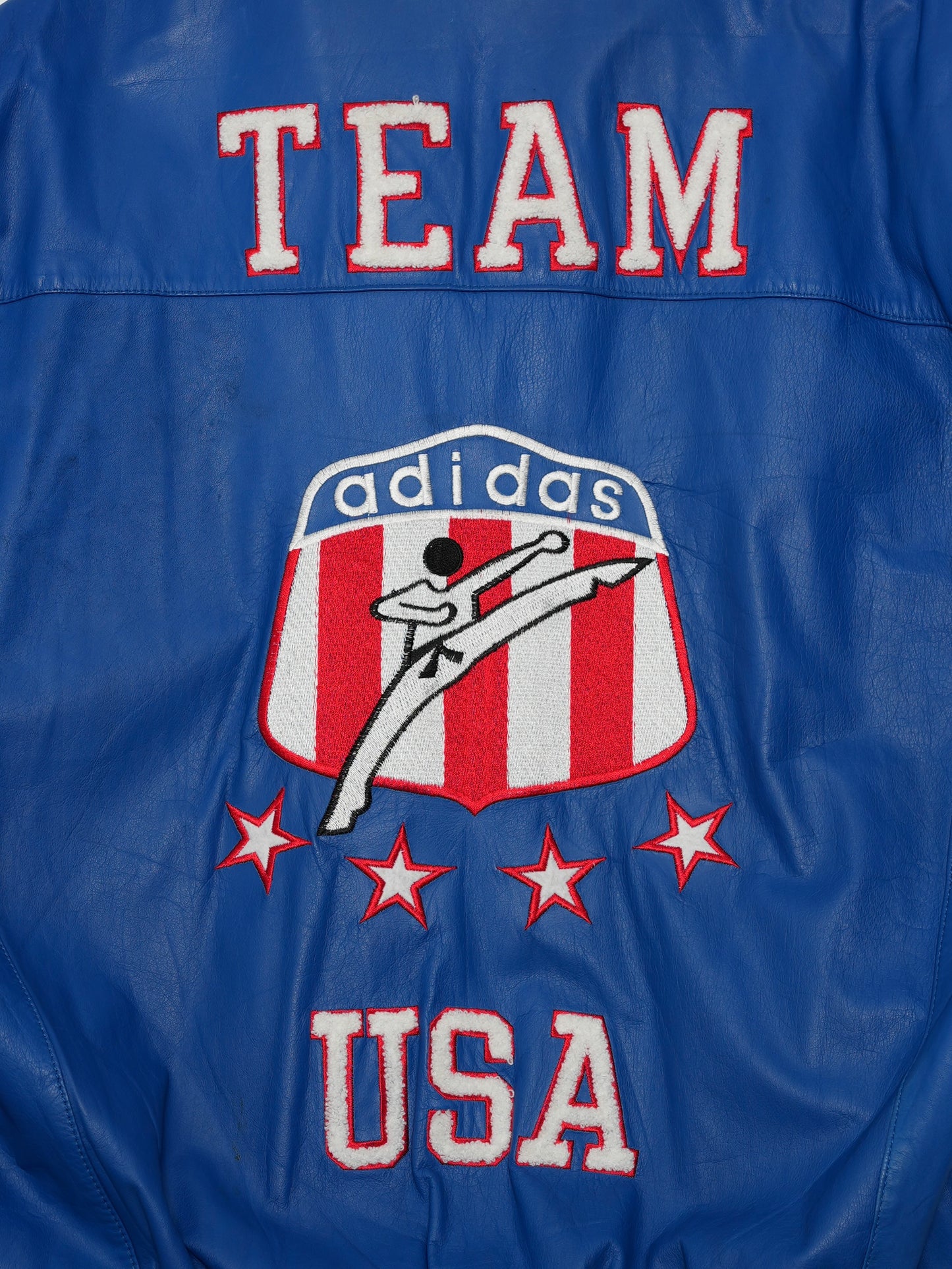 USED SPORTS COLLECTION 80's adidas 武道人 TEAM USA LEATHER JACKET