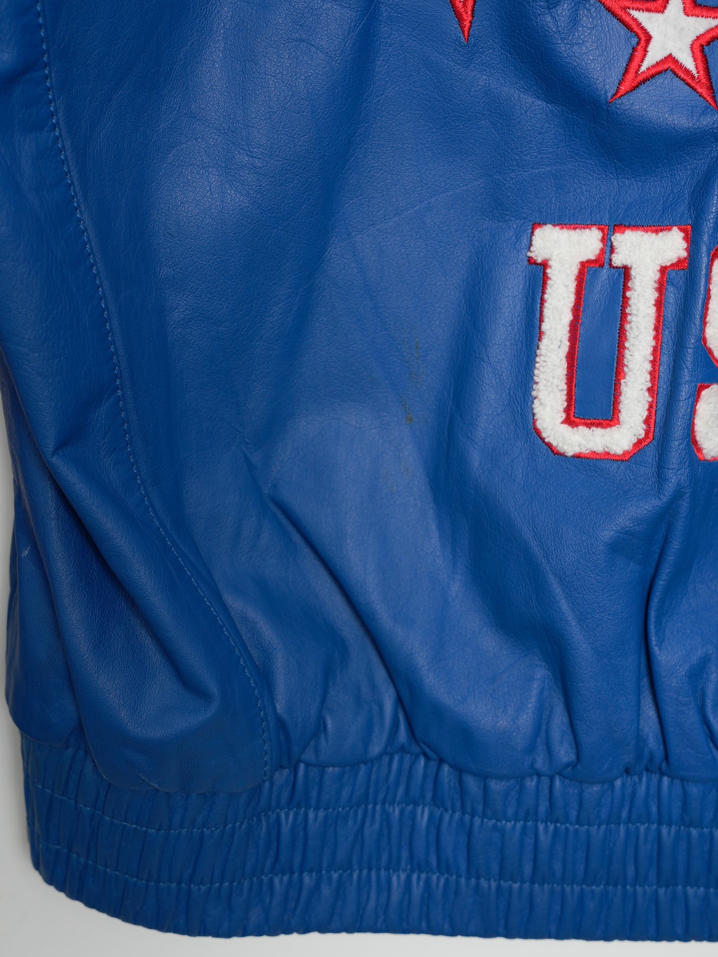 USED SPORTS COLLECTION 80's adidas 武道人 TEAM USA LEATHER JACKET