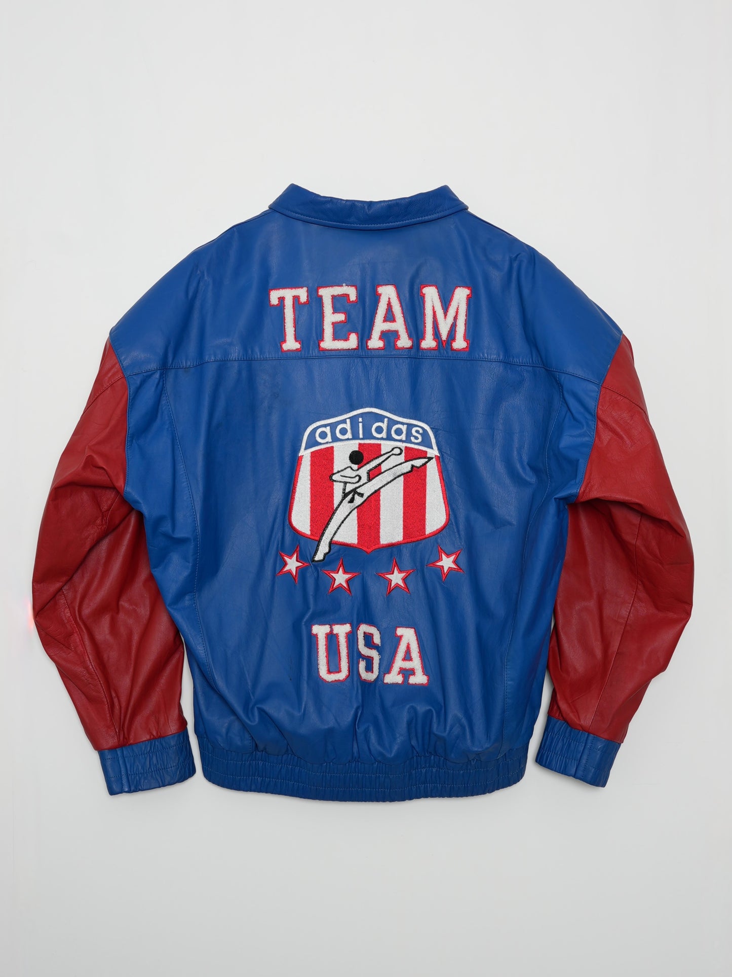 USED SPORTS COLLECTION 80's adidas 武道人 TEAM USA LEATHER JACKET
