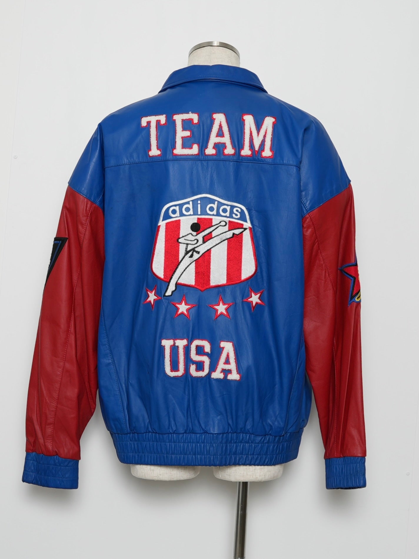 USED SPORTS COLLECTION 80's adidas 武道人 TEAM USA LEATHER JACKET