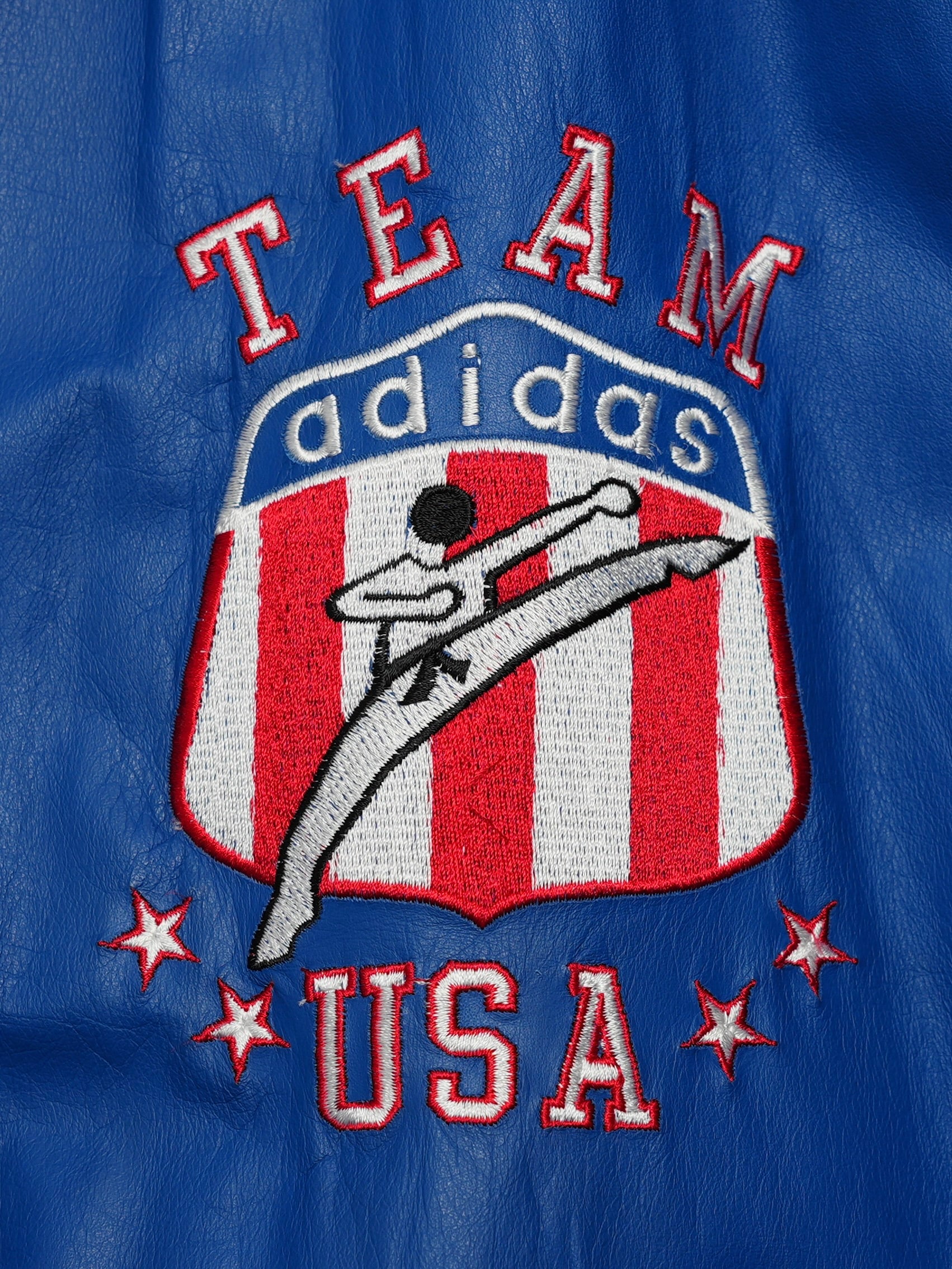 Adidas 1980年公式チームアメリカスタジャン USED SPORTS COLLECTION 80's adidas 武道人 TEAM USA LEATHER JACKET